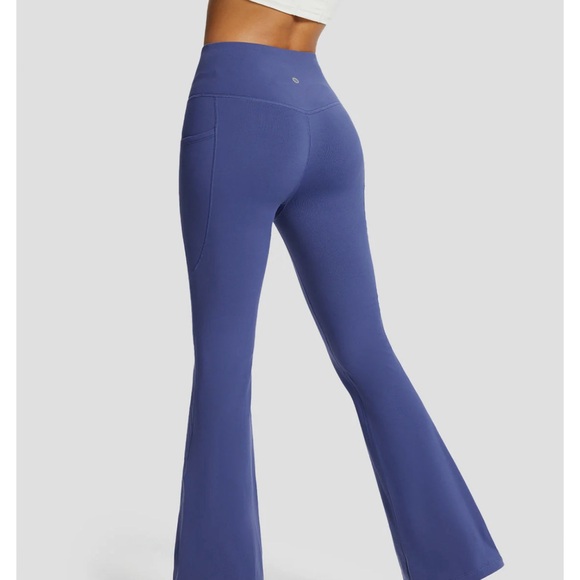 Baleaf Blue Boot Cut Flare Pants with High Waist - Picture 3 of 6